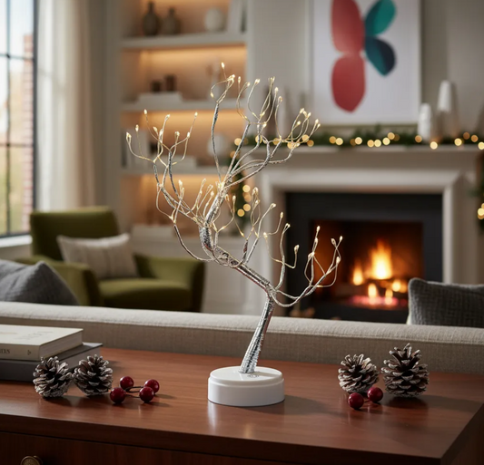 Lámpara Árbol LED Decorativa - ambiente encendida